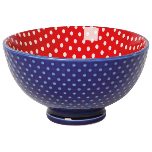 Blue Poppy 4.5" Stamped Bowl
