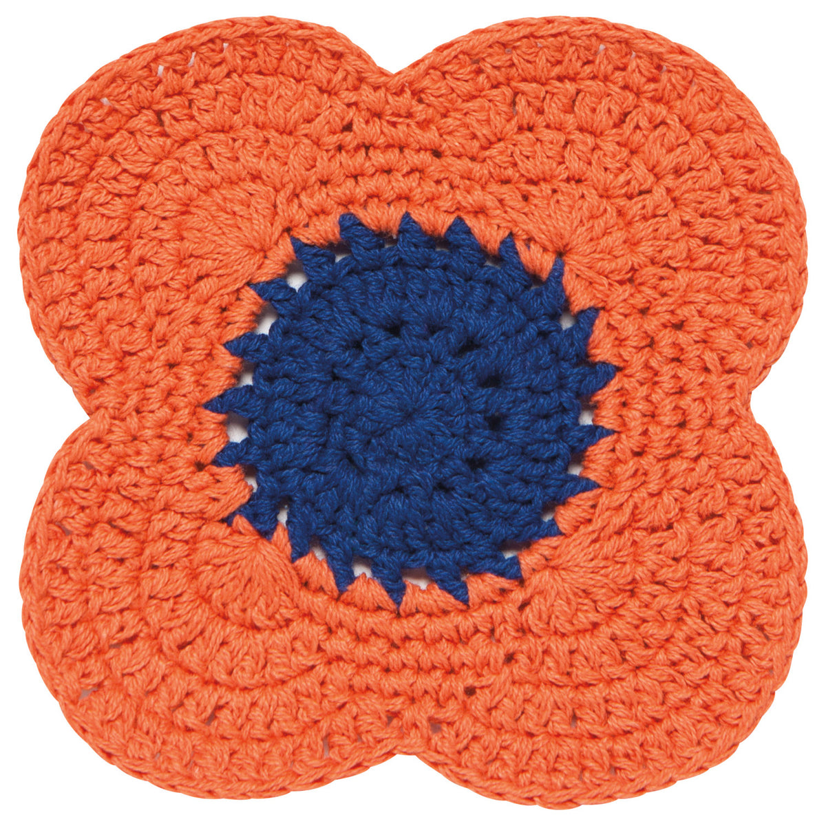 Poppy Crochet Coasters S/4 Assorted