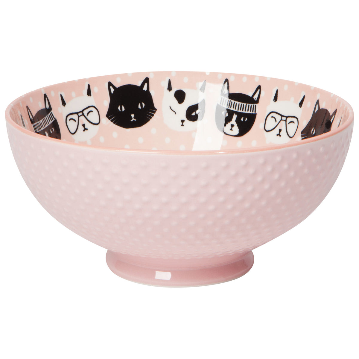 Feline Fine Stamped Bowl 8" Large