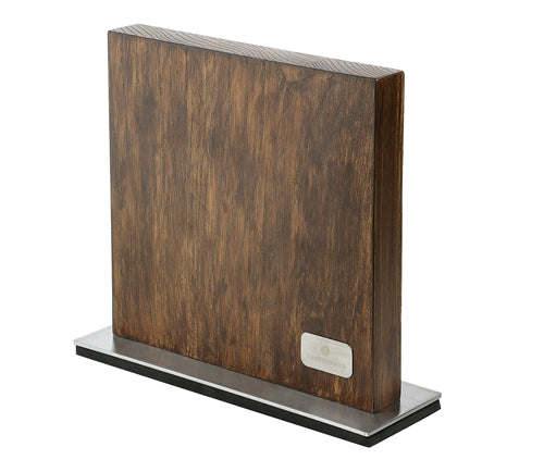 Zassenhaus Magnetic Slab Knife Block, Dark Wood