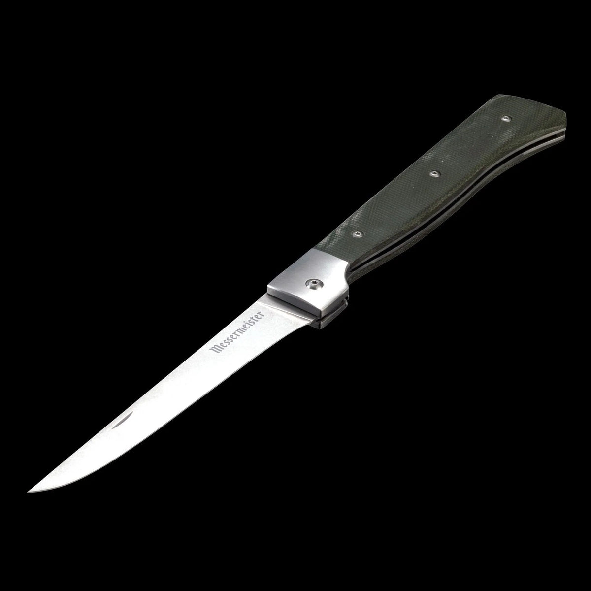 6" Adventure Chef Folding Flexible Fillet Knife, Micarta Handle