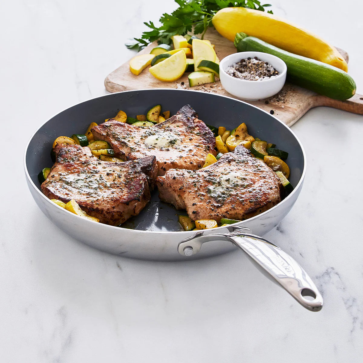 Stainless Steel 12" Valencia Pro Fry Pan