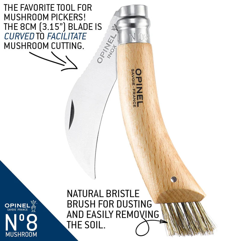 No.08 Stainless Steel Mushroom Folding Knife