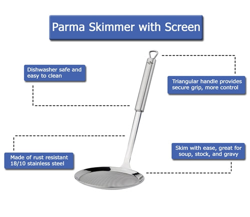 S/S 13.25" Screen Skimmer Parma