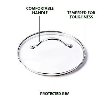 Glass 12" Round Pan Lid