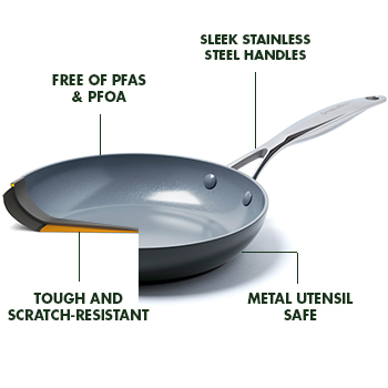 Hard Anodized 10" Valencia Pro Fry Pan w/Lid