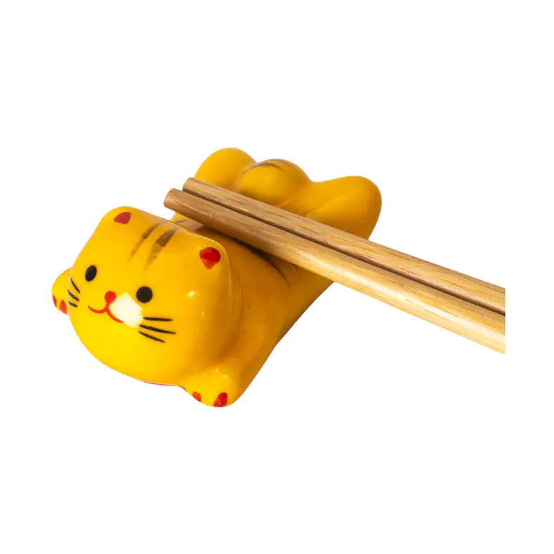 Yellow Cat Chopstick Rest
