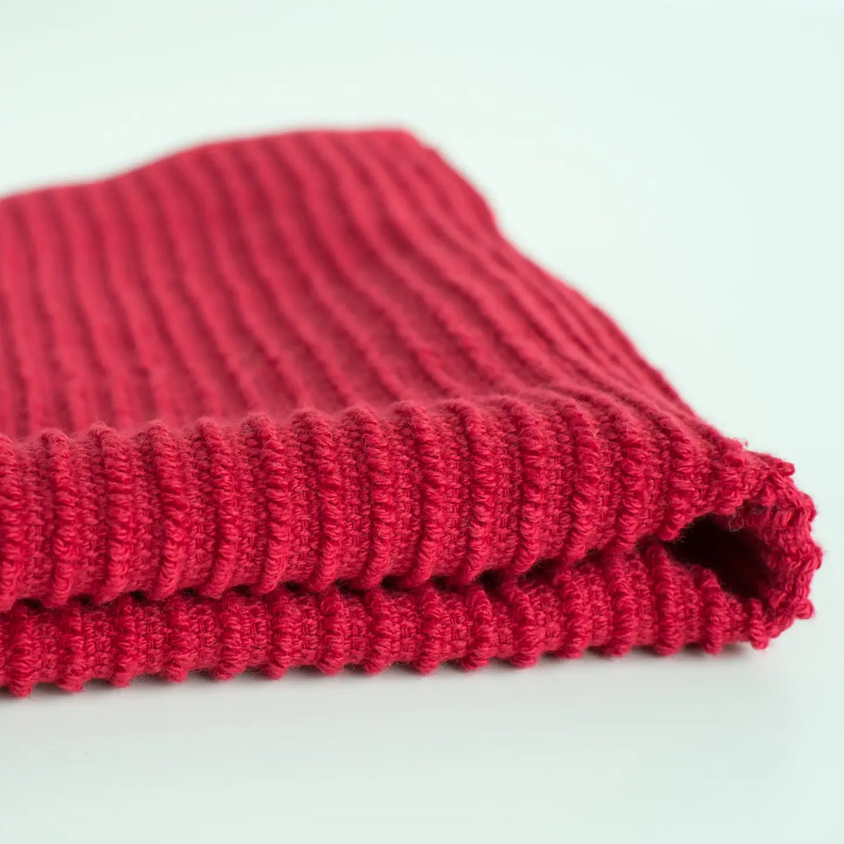 S/2 Dishcloth Red Ripple