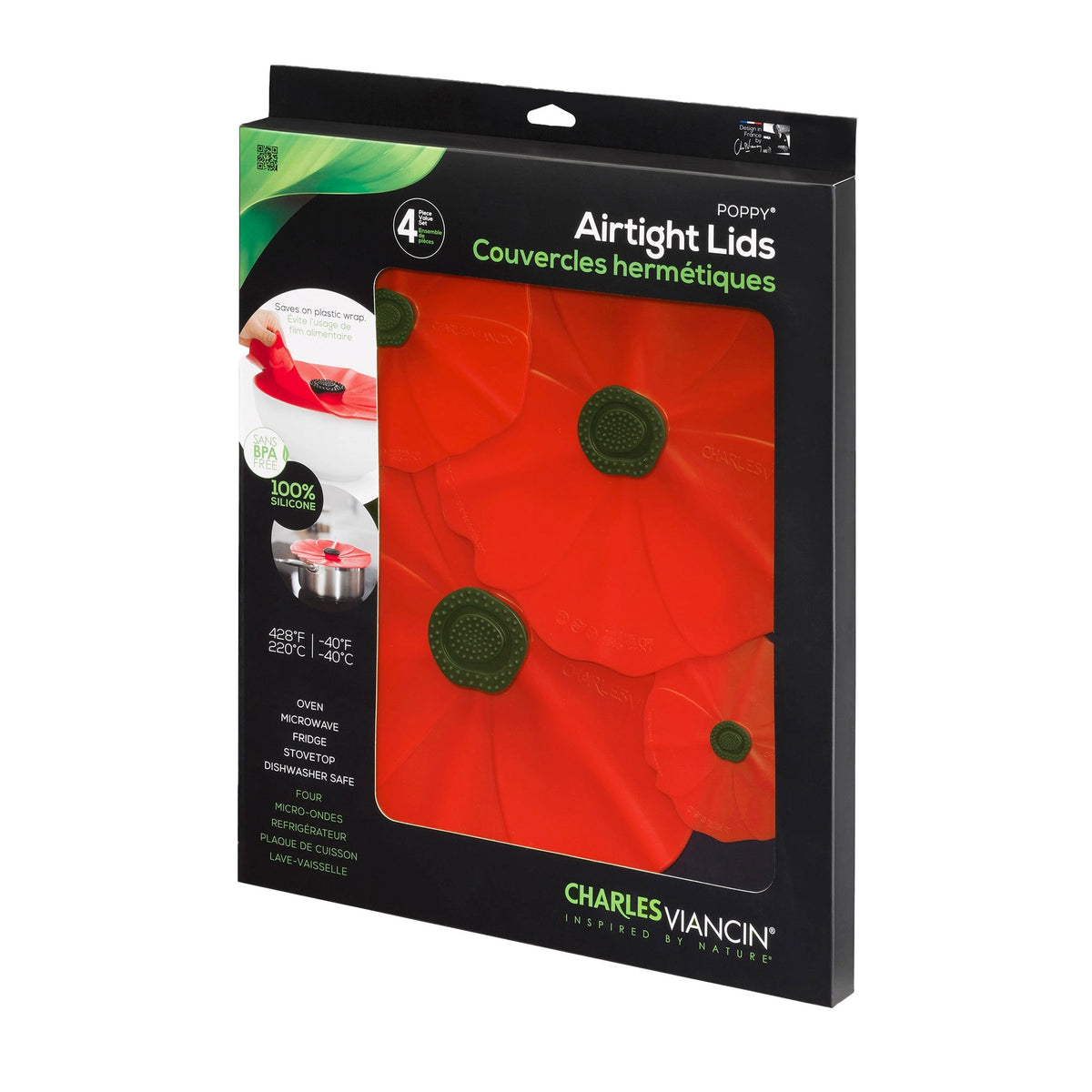 Poppy Lids Gift S/4