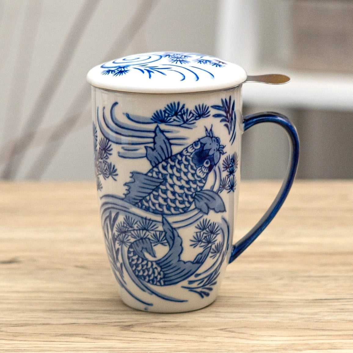 Koi Fish 15oz Tea Infuser Mug