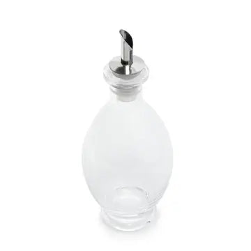 Glass Oil Vinegar Drizzler Oval 10oz