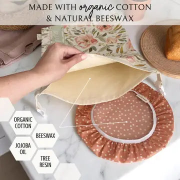 Indy Bloom Bread Bag & Dough Riser Cover Set