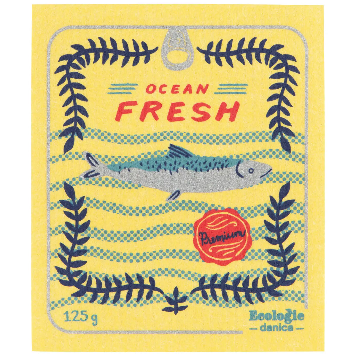 Tinned Fish Swedish Dishcloth