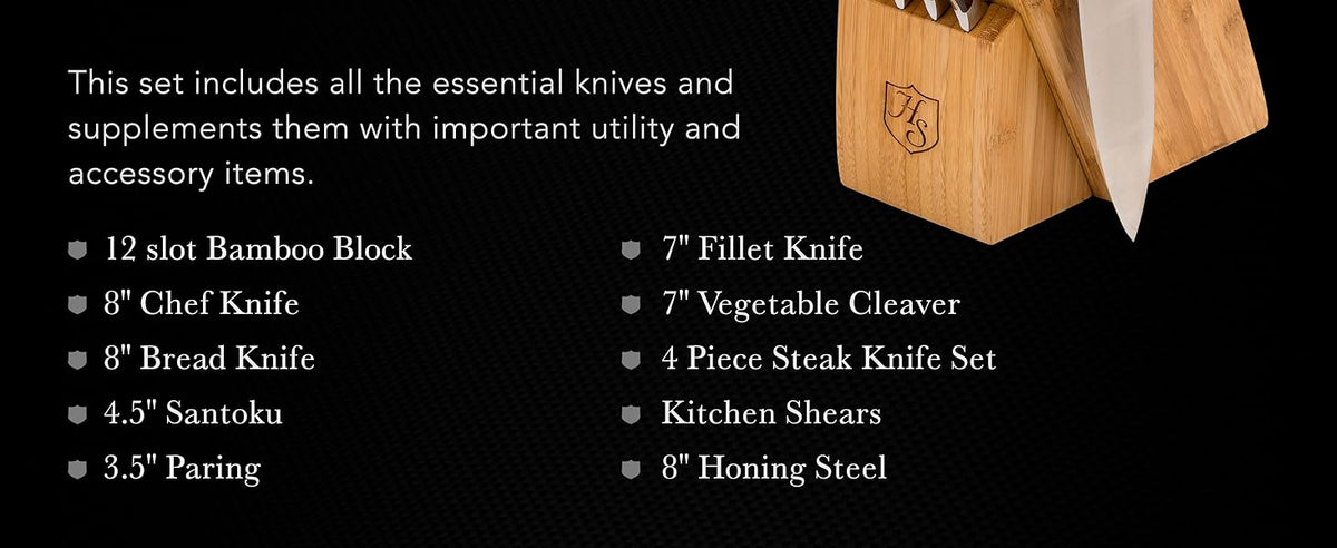 12 pc Cutlery Essentials Collection