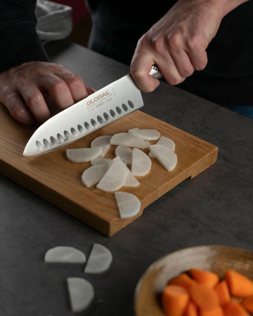 7" Santoku Knife, Hollow Ground