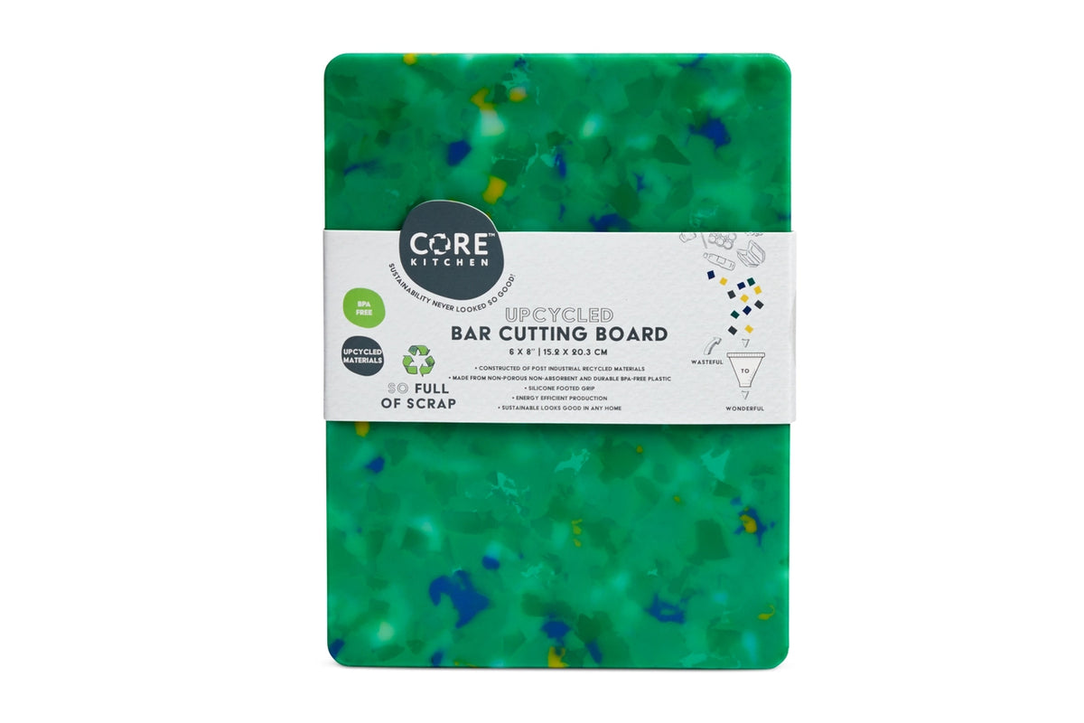 Confetti Green Recycled Cutting Board 6"x8" XS