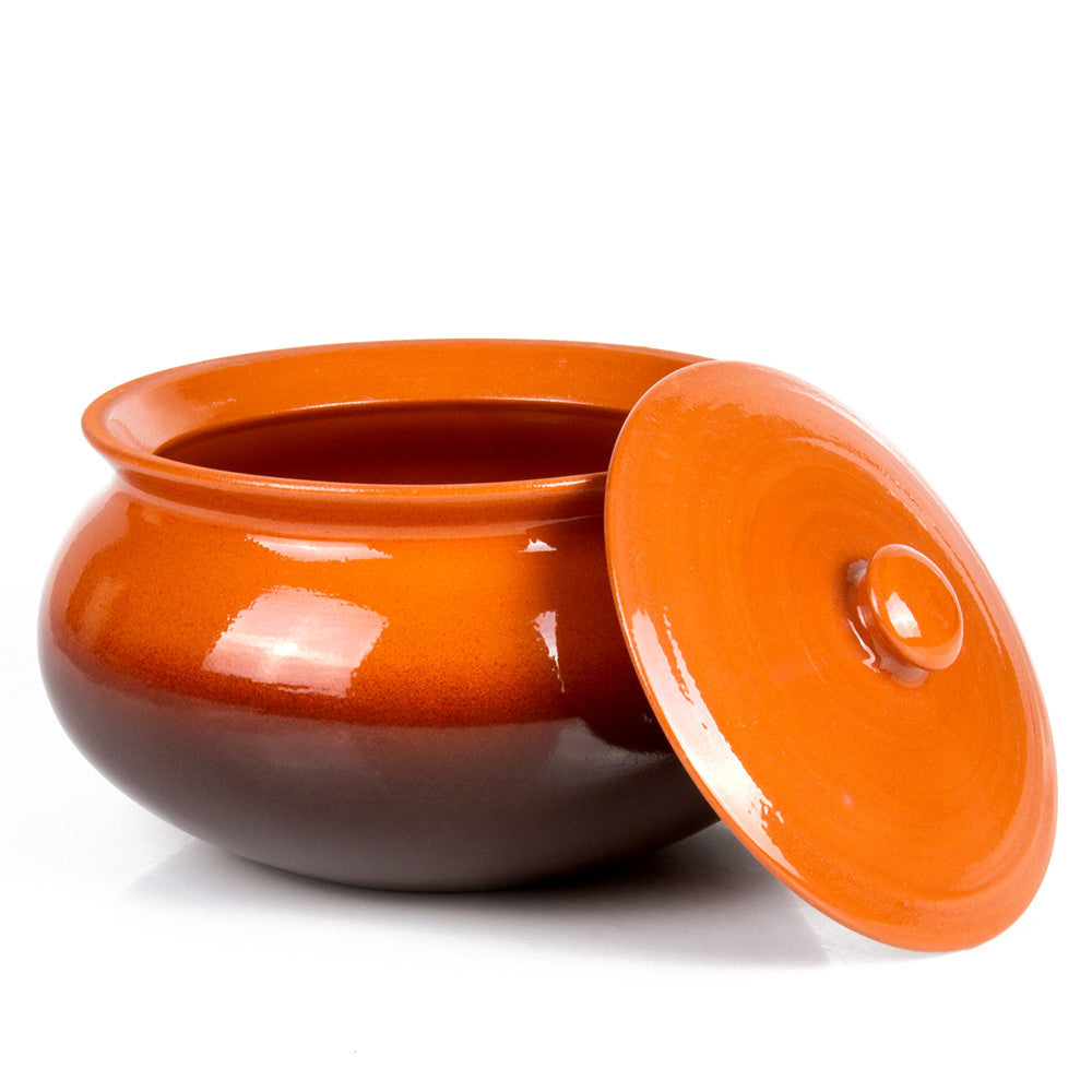 Red 2.6qt Traditional Clay Stoneware Tureen