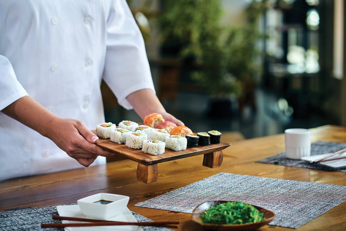 IW Kyoto Acacia Sushi Board Stand