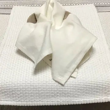 White Solid Woven Homespun Napkin