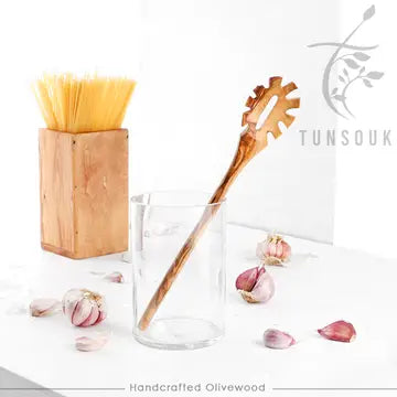 Olivewood  Spaghetti Spoon Server