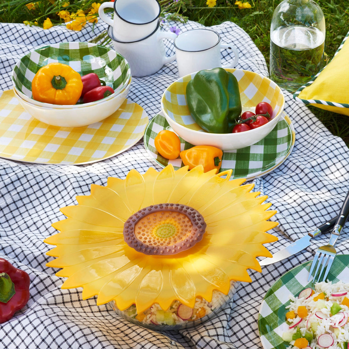 Sunflower 9" Lid