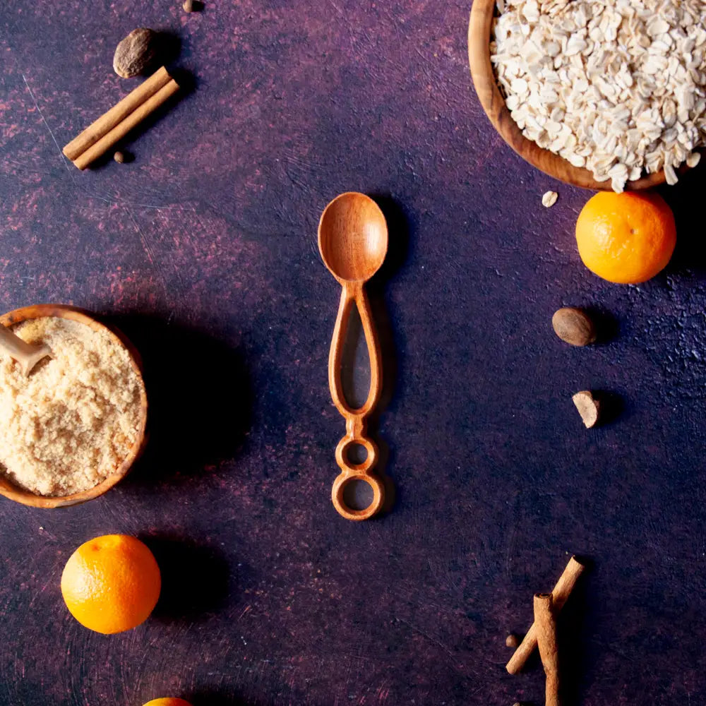 Solstice Rings Hand-Carved Wooden Spoon