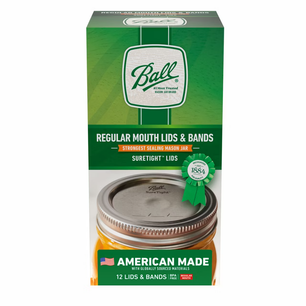 Ball Regular Mouth Lids And Bands