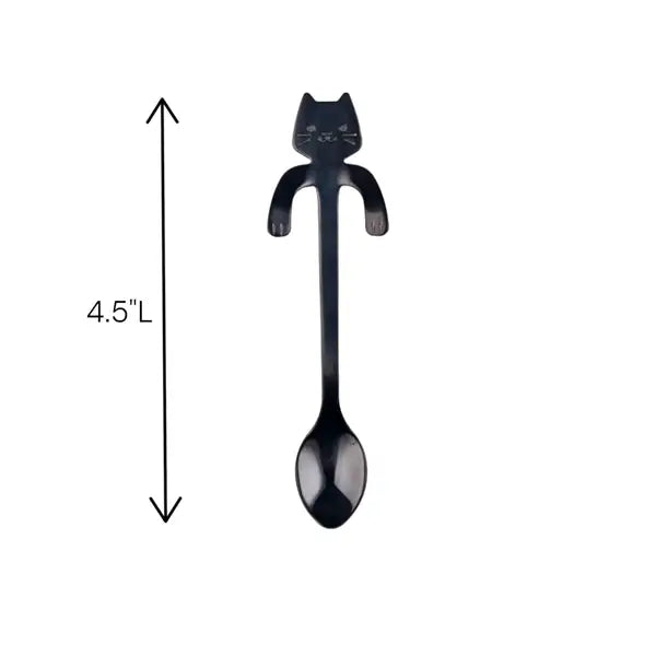 Black Cat 4.5" Hanging Spoon