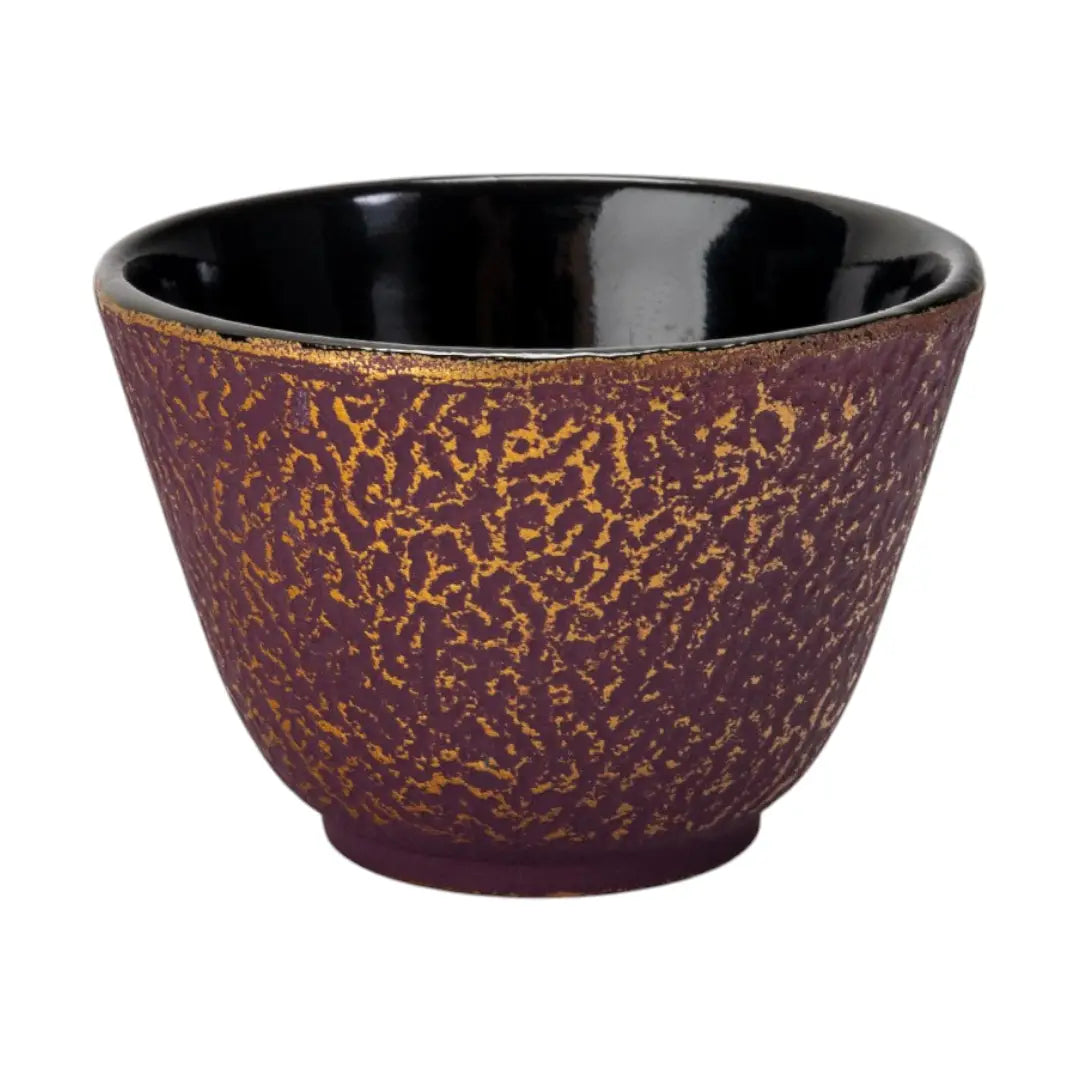 Purple Gold 3oz Cast Iron Teacup