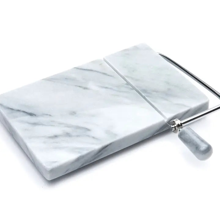 Marble Cheese Slicer White 8”x5”
