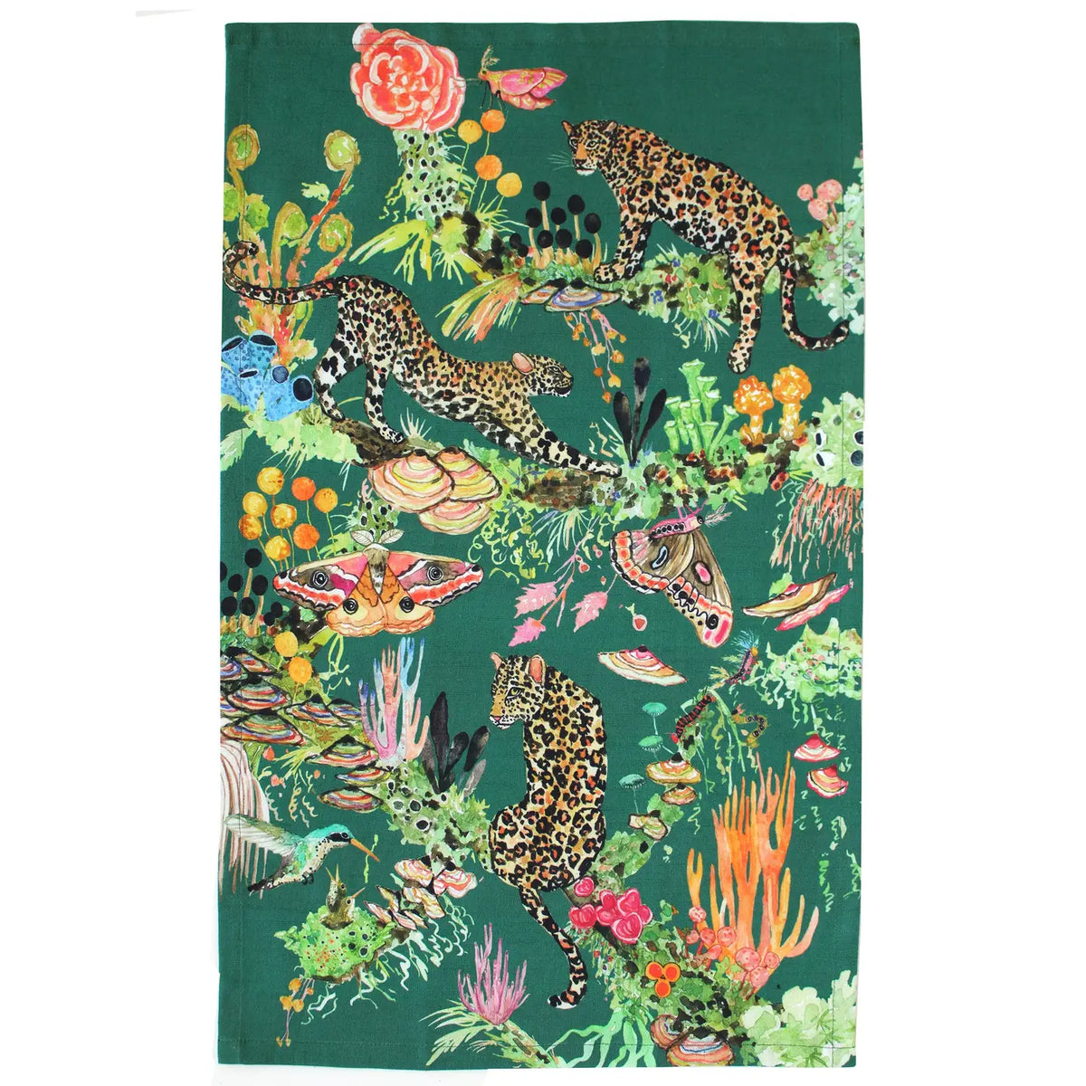 Felidae Tree Leopard Tea Towel