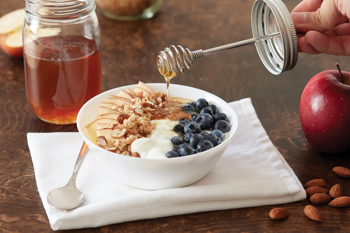Jarware Honey Dipper Lid, Wide Mouth