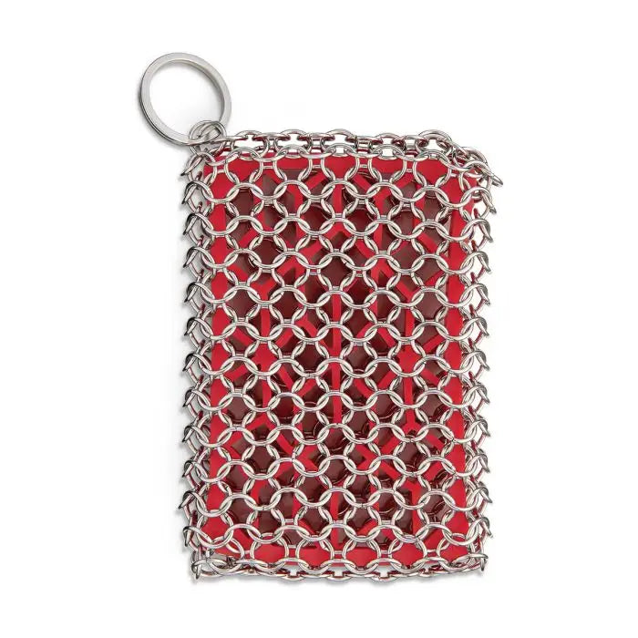 Chainmail & Silicone Cast Iron Scrubber