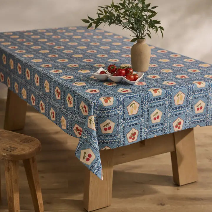 60x90 Italian Tiles Tablecloth