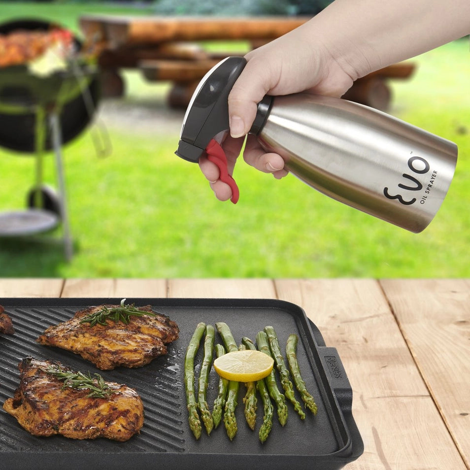 Red Stainless 16oz EVO Oil Sprayer