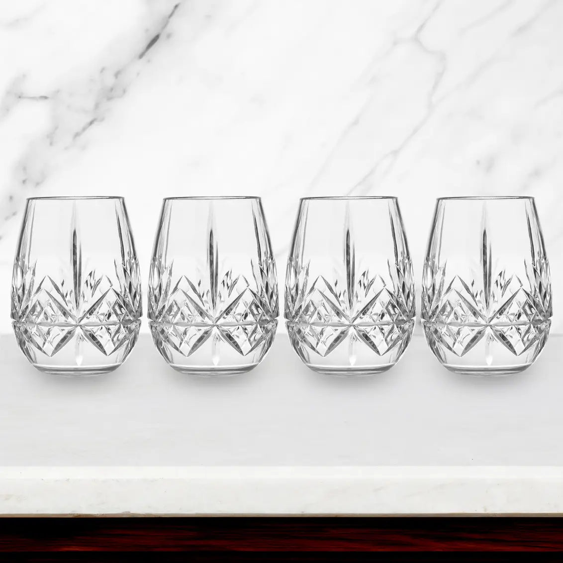 Dublin Stemless Wine Glasses, Singles