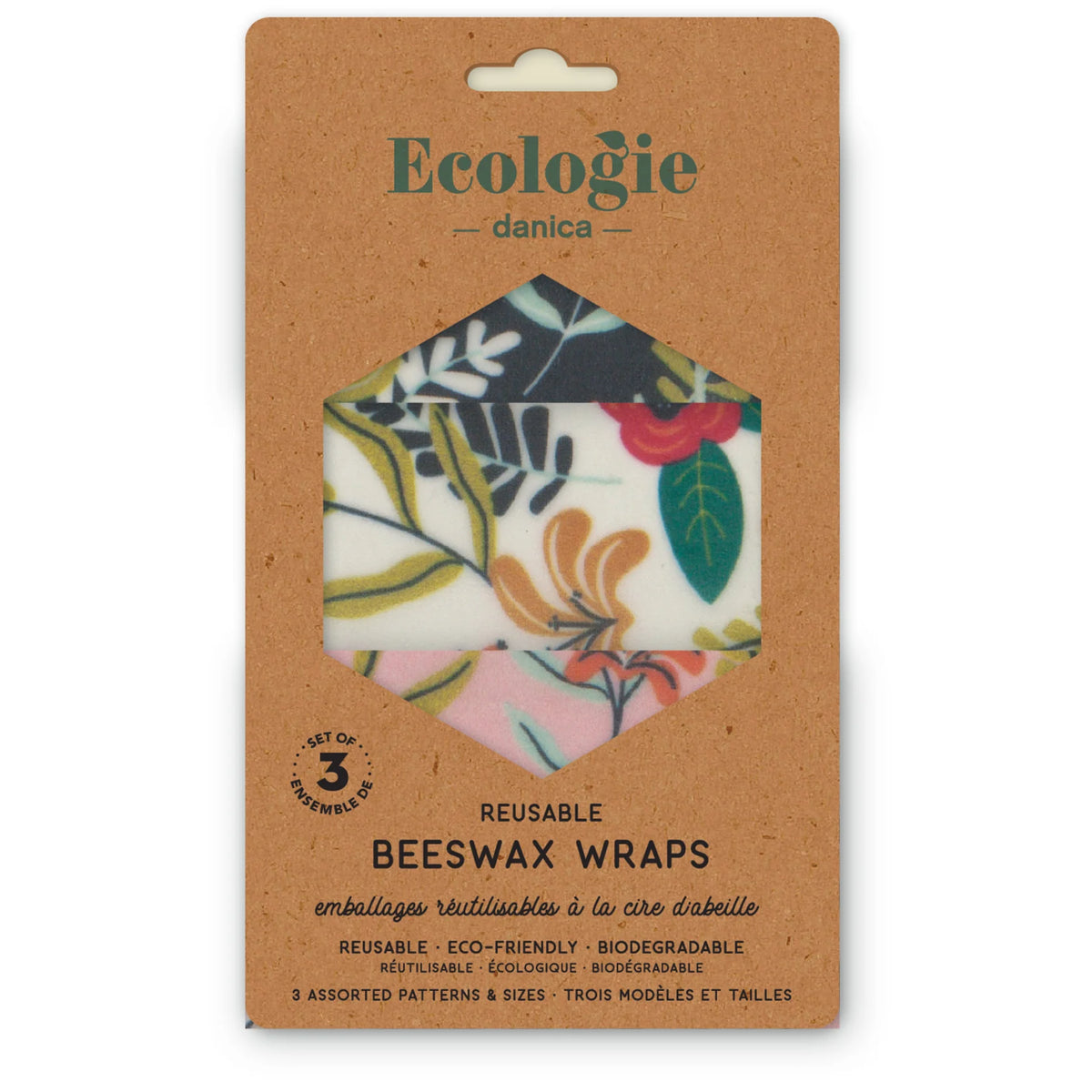 Floral S/3 Beeswax Wrap
