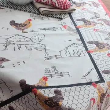 60x90 Chicks & Barns Tcloth