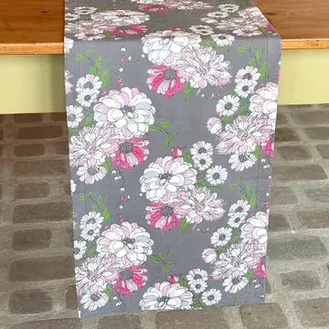 72" Runner Colette Grey