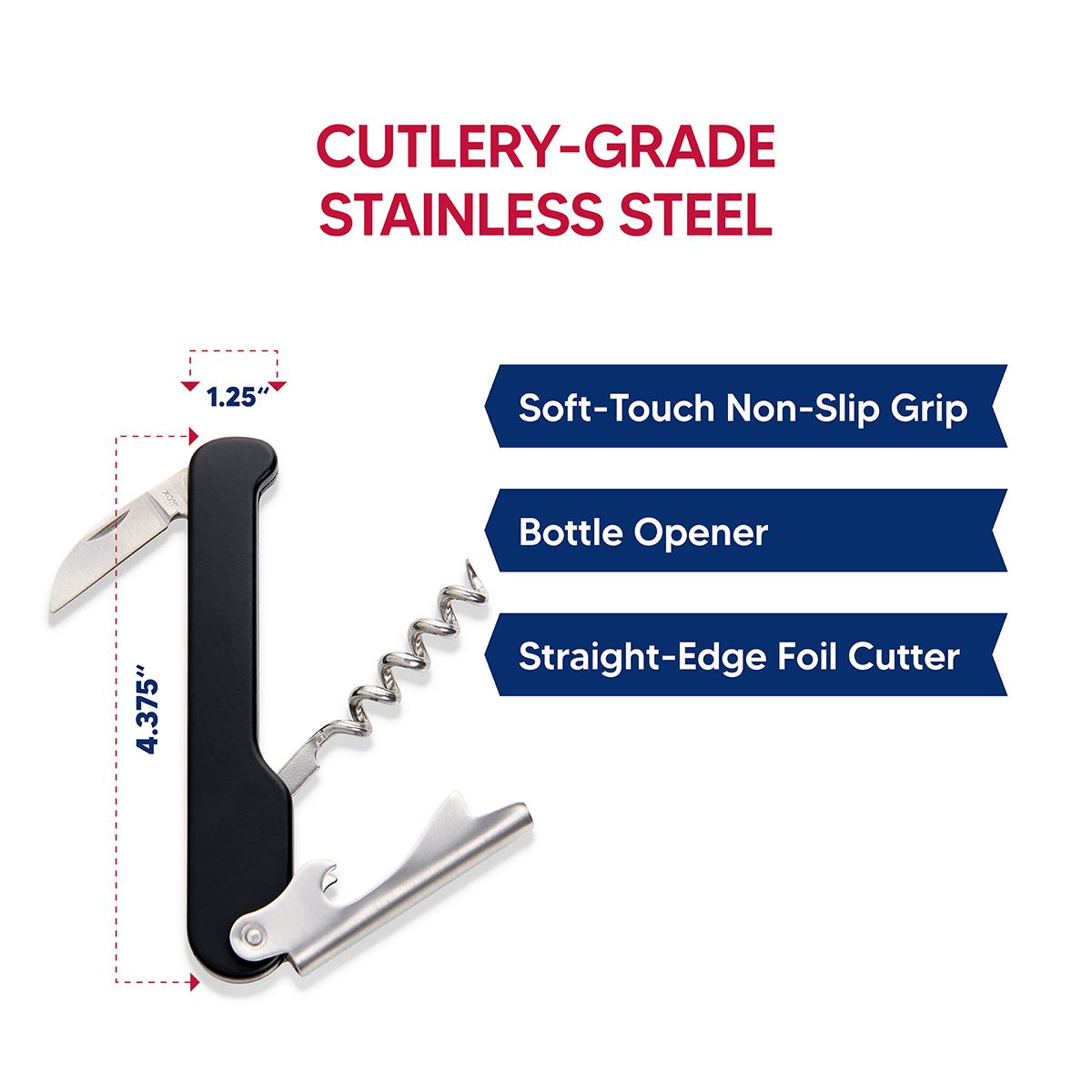 Soft Touch Waiters Corkscrew