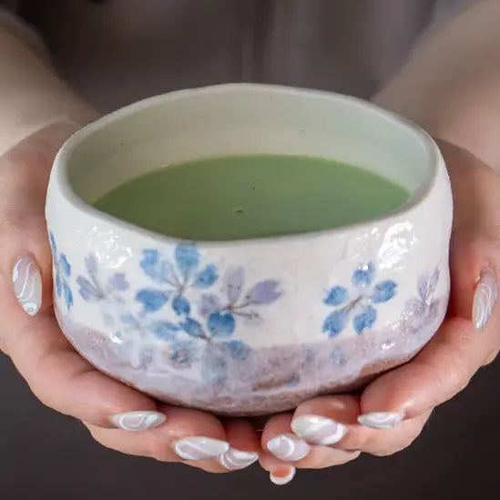 Blue Sakura Mini 8oz Matcha Bowl