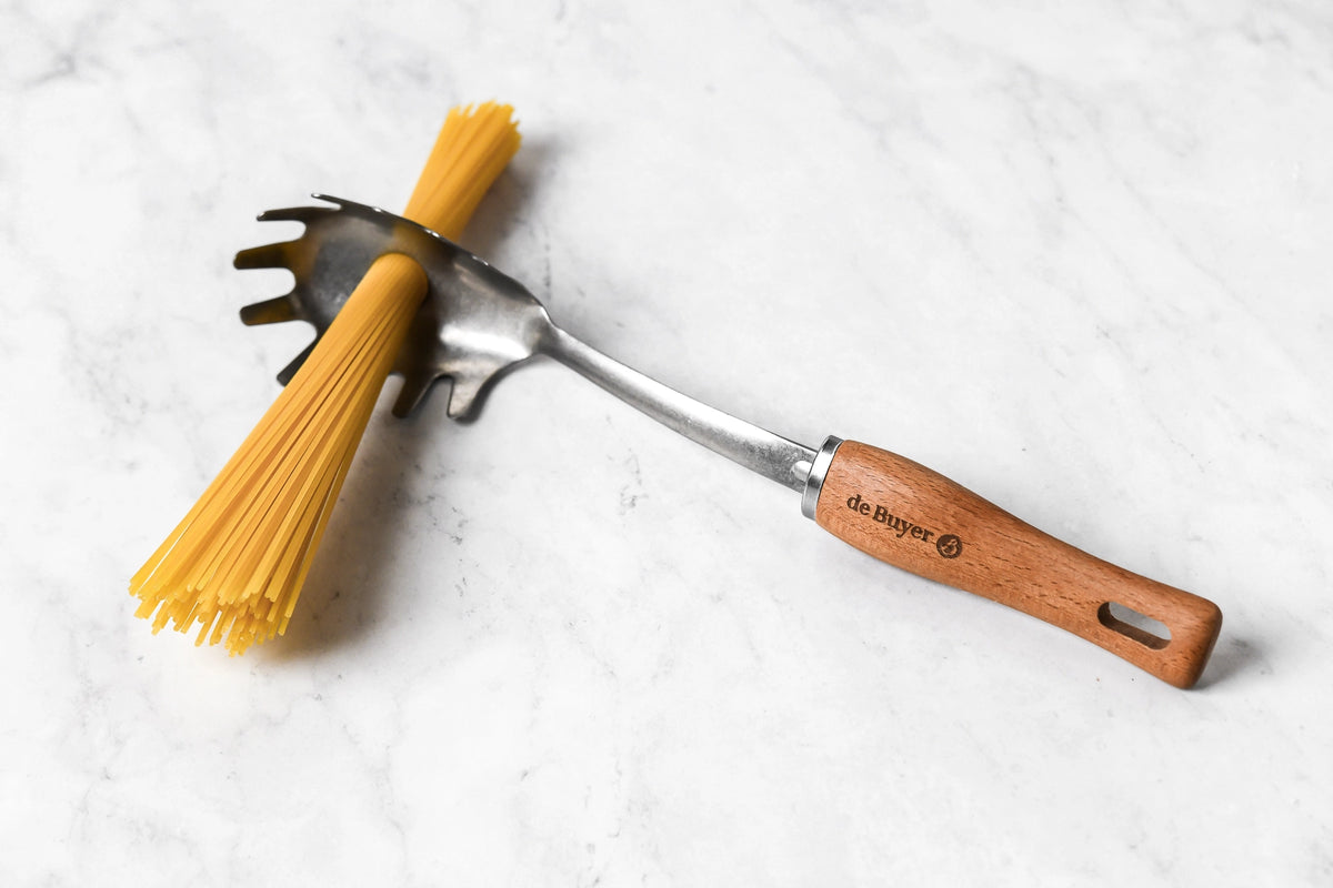B Bois Spaghetti Spoon Stainless Wood 13"