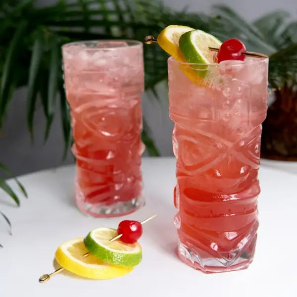 S/2 Crystal Tiki Glasses