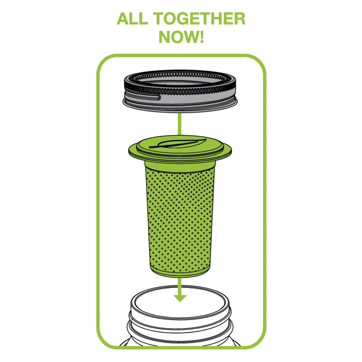 Jarware Tea Infusion Lid, Regular Mouth