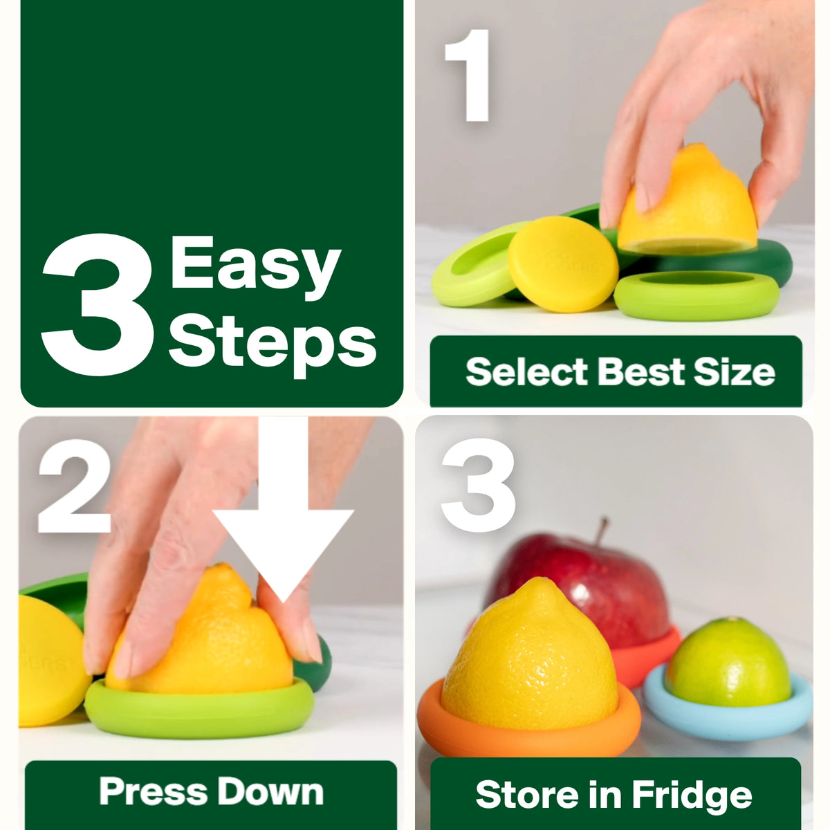 Food Huggers Fresh Green S/5