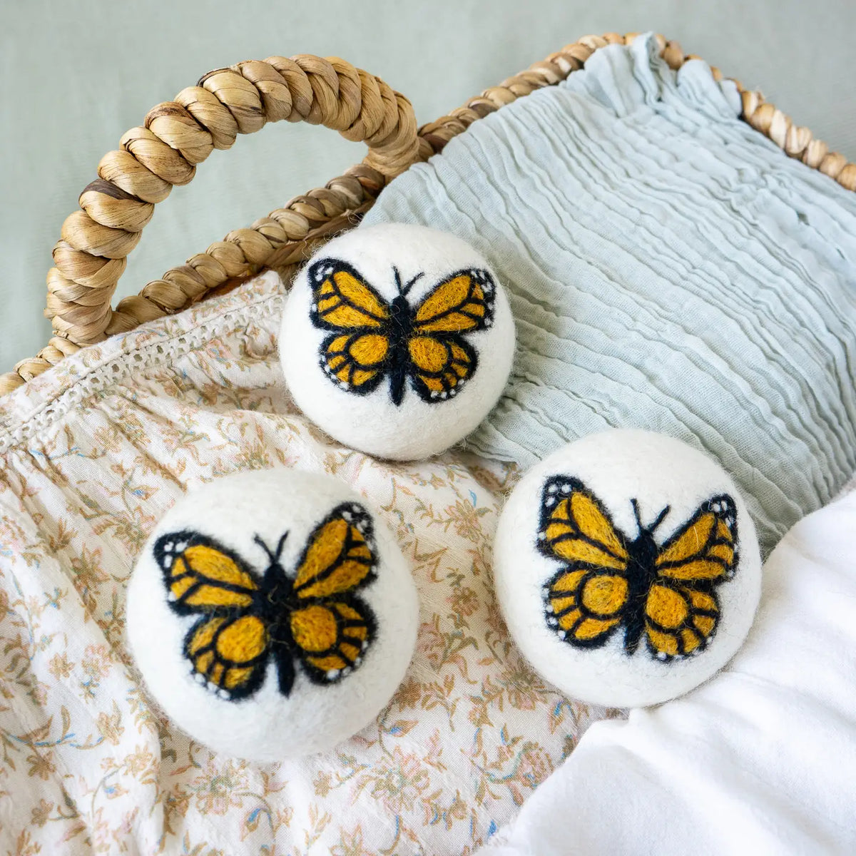Dryer Ball Monarch Butterfly