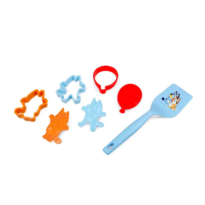 Bluey 7 pc Cookie Baking Set w/ Stamps & Flipper