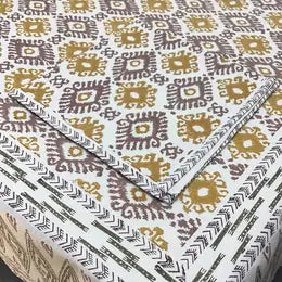 Tablecloth 60x60 Dev Ochre Brown