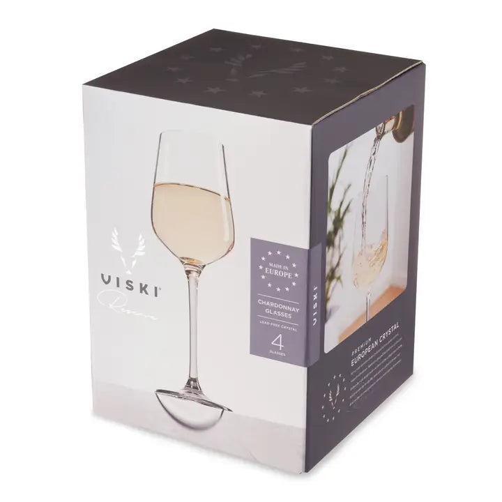 S/4 Inez Crystal Chardonnay Glasses