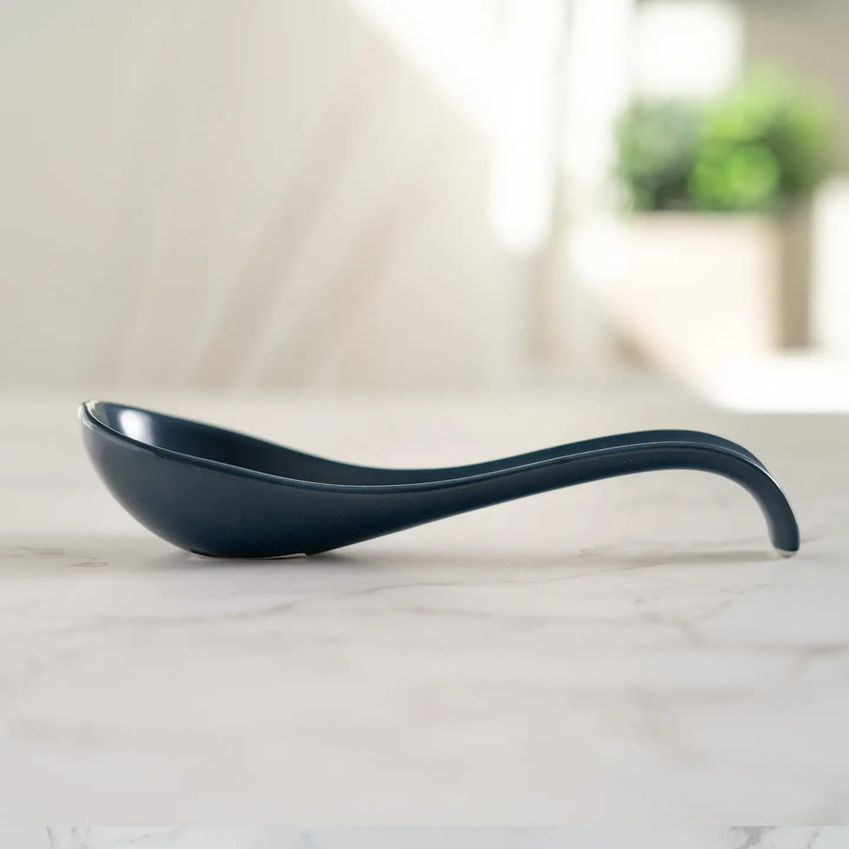 Navy 5.9"L Porcelain Soup Spoon